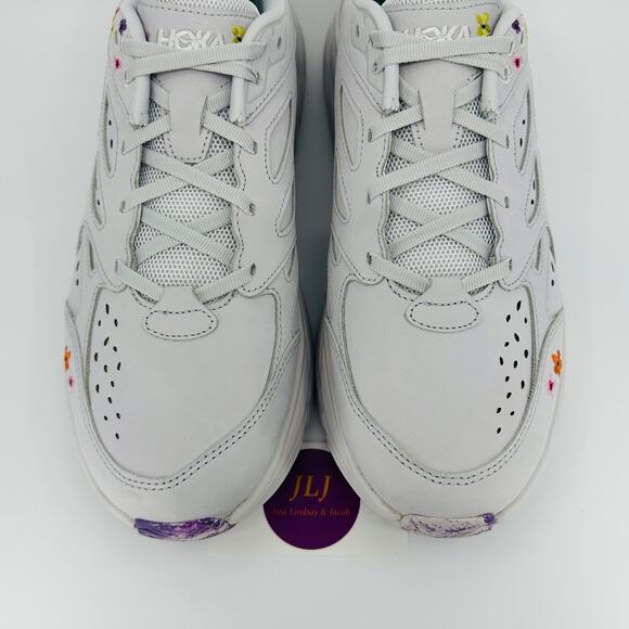 Hoka One One Men's Clifton Leather 'Vibrant Bloom' Running Shoes Size 11.5 - Picture 4 of 11